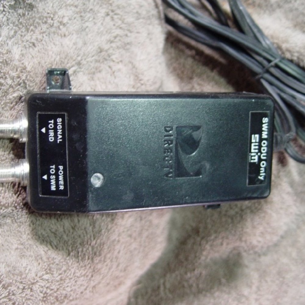 Direct TV Power Inserter SWM ODU  Model: PI21R1-03 SWIM Cord working 100%